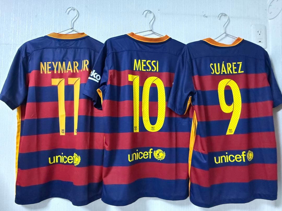 バルセロナ ユニフォーム ネイマール メッシ スアレス - メルカリ