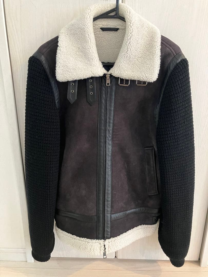 Cruciani ムートン×ニット ダウンジャケット 定価40万強楽天市場