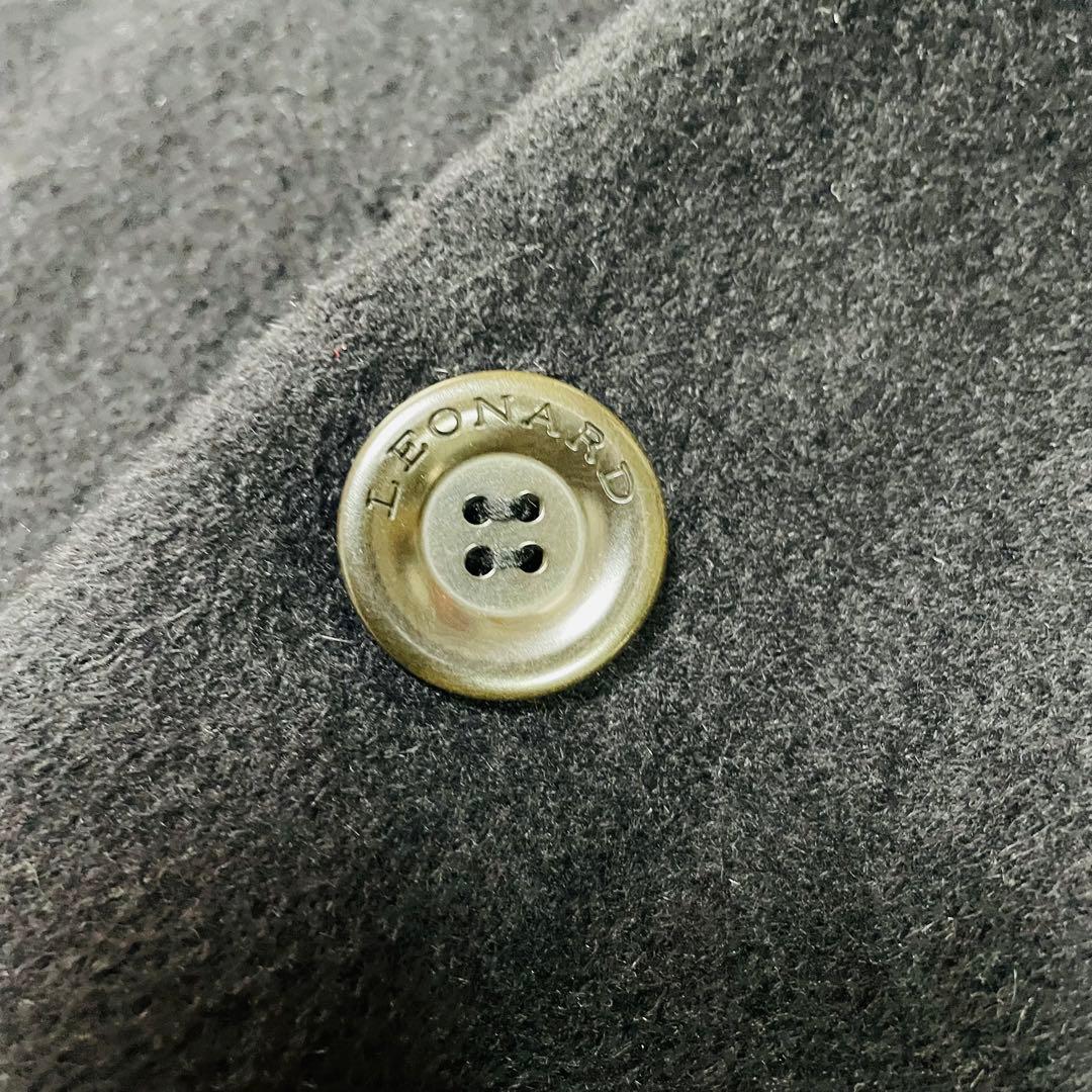 希少42サイズ✨大きいサイズ✨レオナール アンゴラウール ロングコート