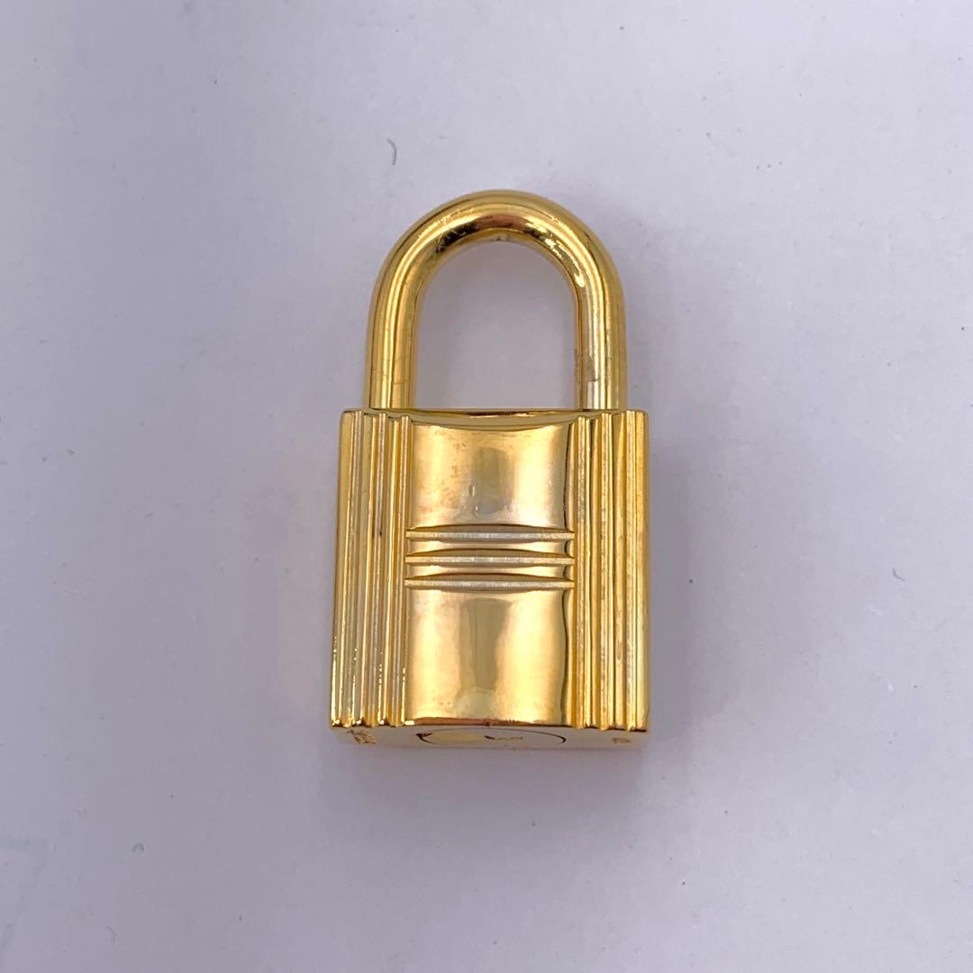 HERMES エルメス カデナ 120番 ゴールド24Kメッキ 鍵付き 南京錠