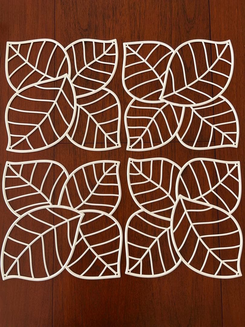 コジオル　リーフデザイン パーテーション 24枚セット パネルパーテーション カーテンタイプ GR2014×4｜グリーンモード