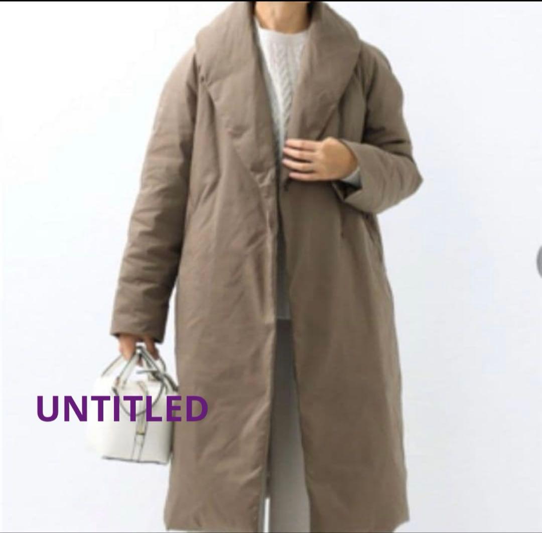 美品UNTITLEDアンタイトル ダウンコートS~M(1) セール】【撥水／洗える／フード取り外し】ファー付きロングダウン