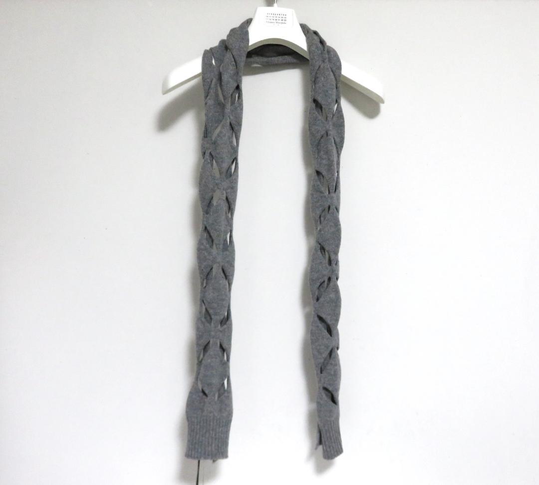 定価3.9万 新品 STEFAN COOKE Slashed scarf グレー