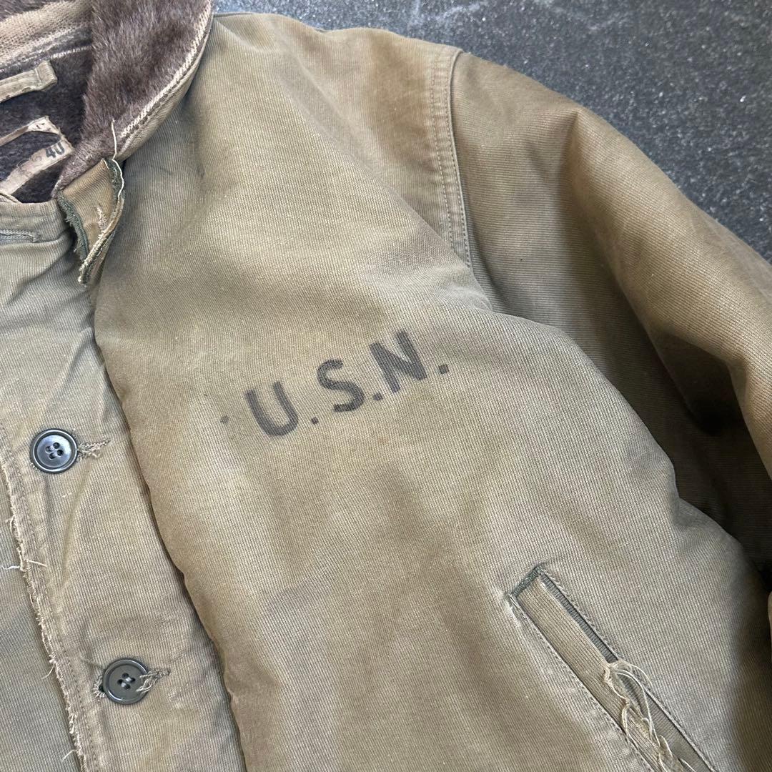 40s~】U.S. navy N-1 デッキジャケット 