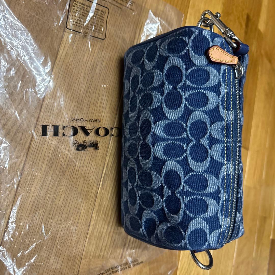【COACH】 新品未使用 メンズ ショルダーバッグ ネイビー デニム COACH（コーチ） 国内発送 バッグ メンズ ショルダーバッグ