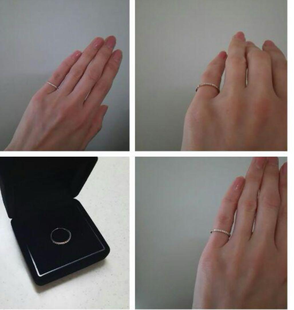 アトリエSAWA、大人気ハーフエタニティリングK10、YG - メルカリ