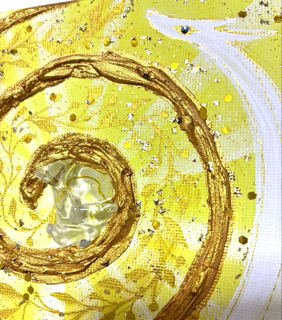 開運絵画 龍神様 白龍 拡大のエネルギー 天然石A5ランクヒマラヤ水晶