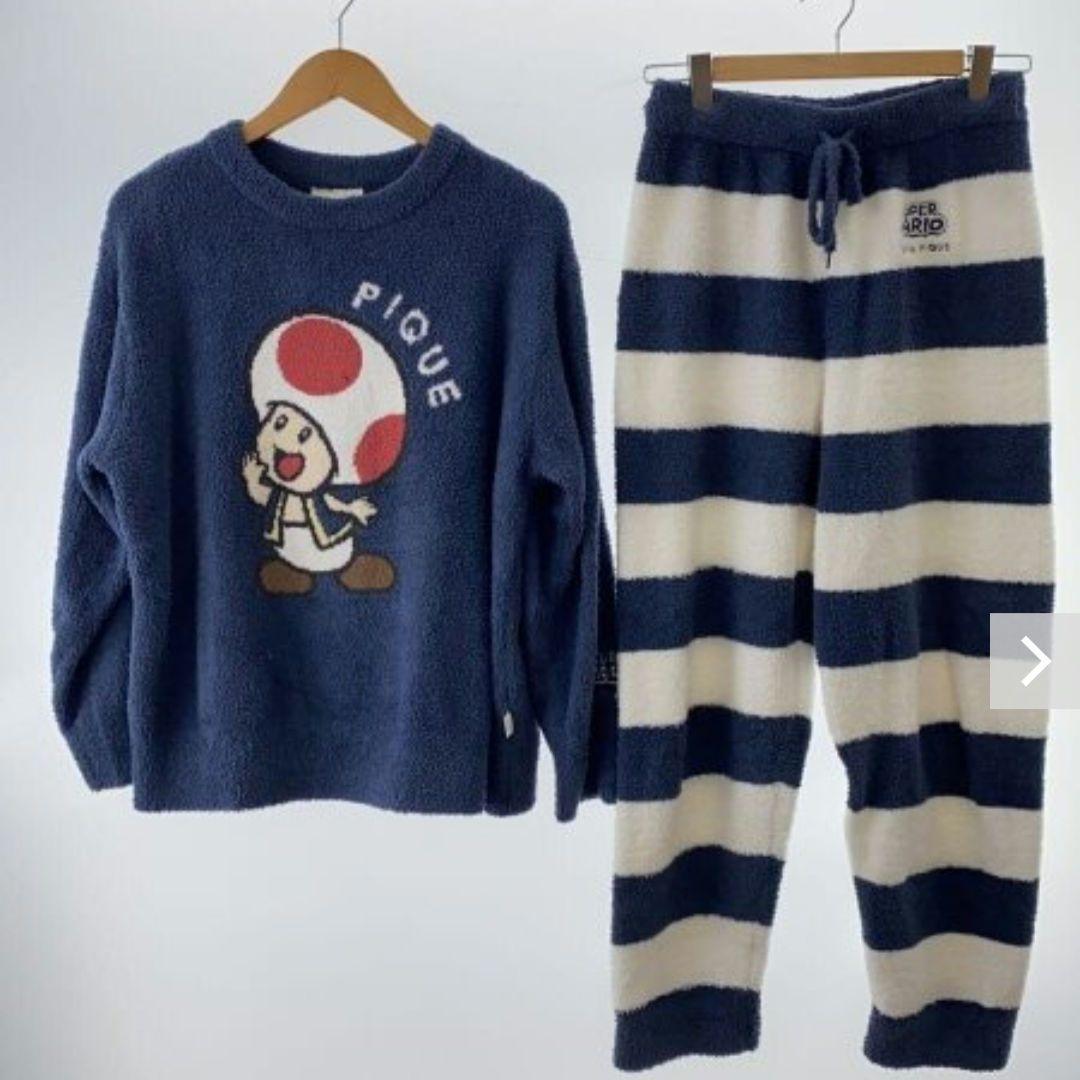 ジェラートピケ×スーパーマリオ☆キノピオ☆パジャマ☆セットアップ