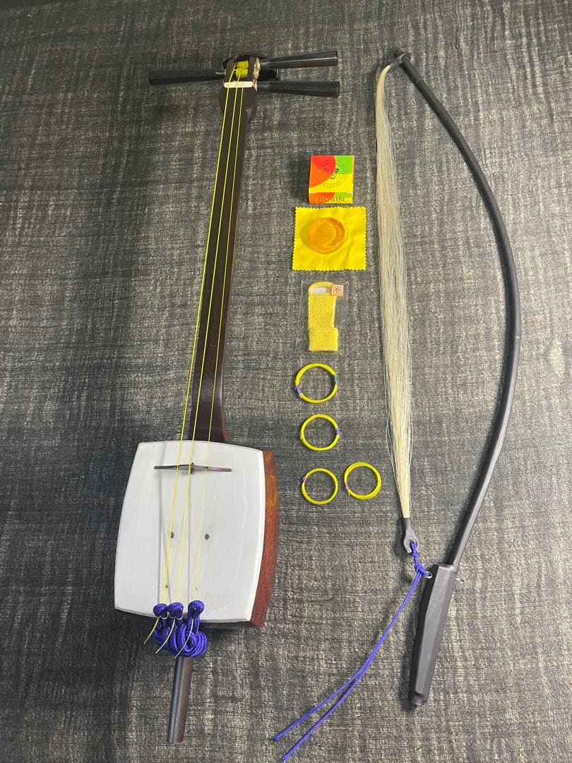 和胡弓 木製　弓　付属品セット 和胡弓（わこきゅう） 〜和楽器を日本の木で奏でるプロジェクト