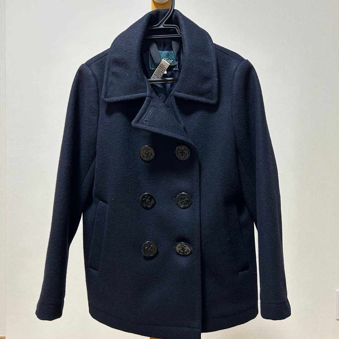 【クリーニング済み☆現行品】ファミリア ネイビー ウール　ピーコート 130cm ファミリア ピーコート130 - メルカリ