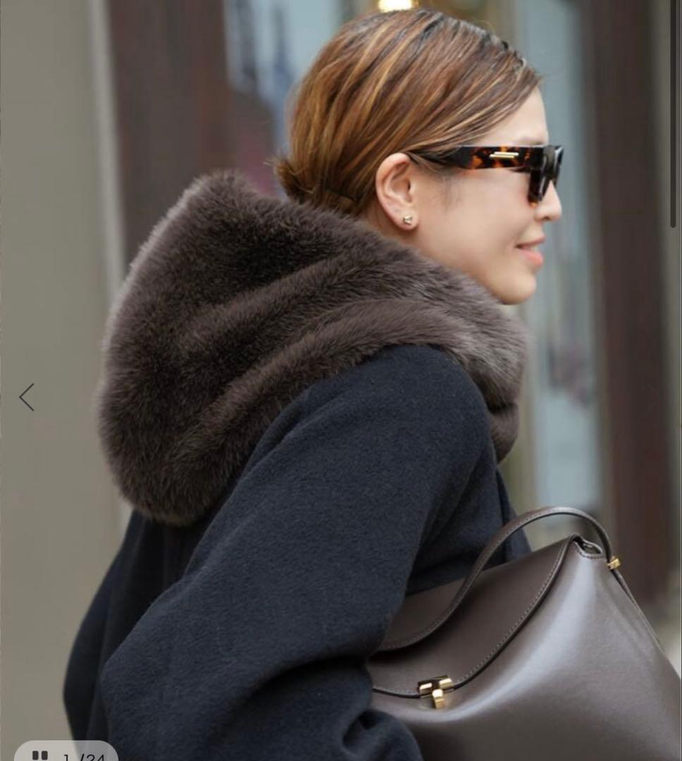 新品未使用！【CELERI/セルリ】FUR BALACLAVA ブラウン CELERI/セルリ】 FUR BALACLAVA（その他ファッション小物）｜Deuxieme