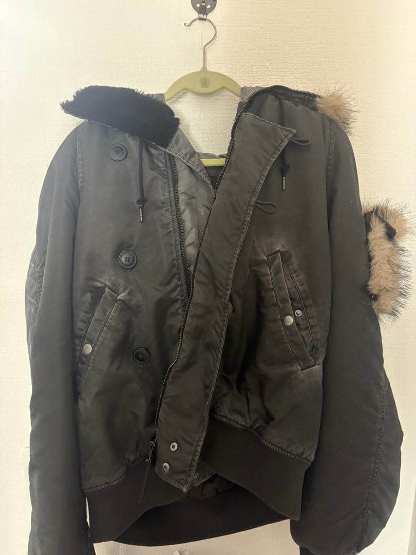 最安値❗️【GRANCY】ファーポケットデザインフェードN2Bジャケット S