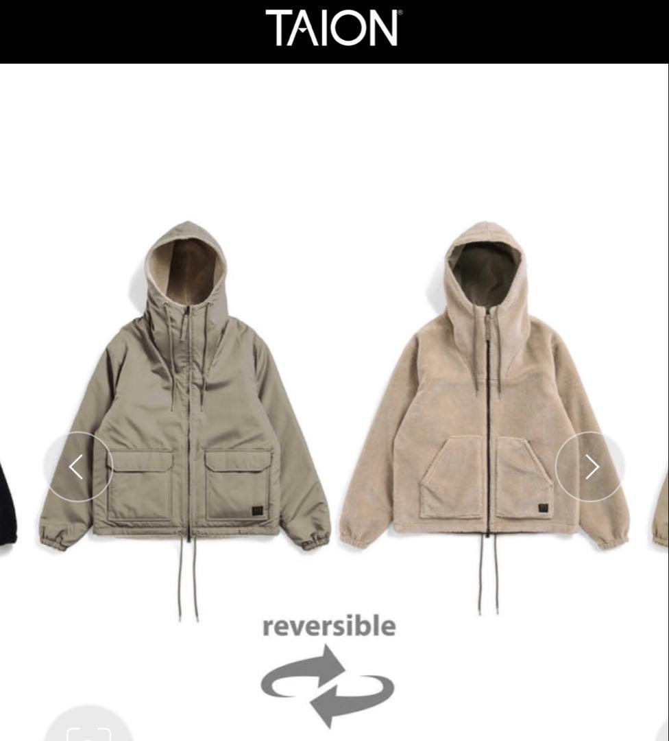 TAIONノンダウン ミリタリー リバーシブル ボア フーディー ノンダウン ミリタリー リバーシブル ボア フーディー – TAIONインナー