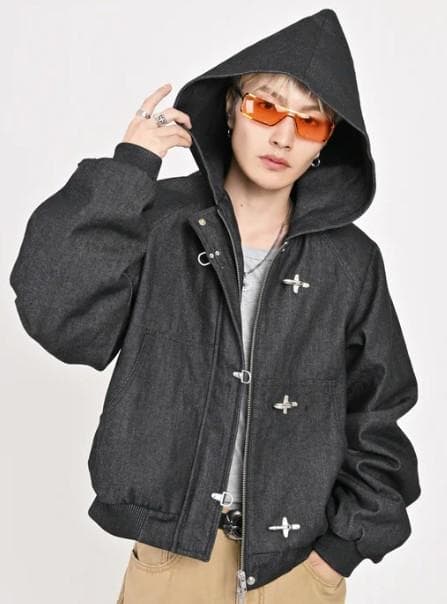 L2089 トグルフックリジットアクティブジャケット L（black） 地底人