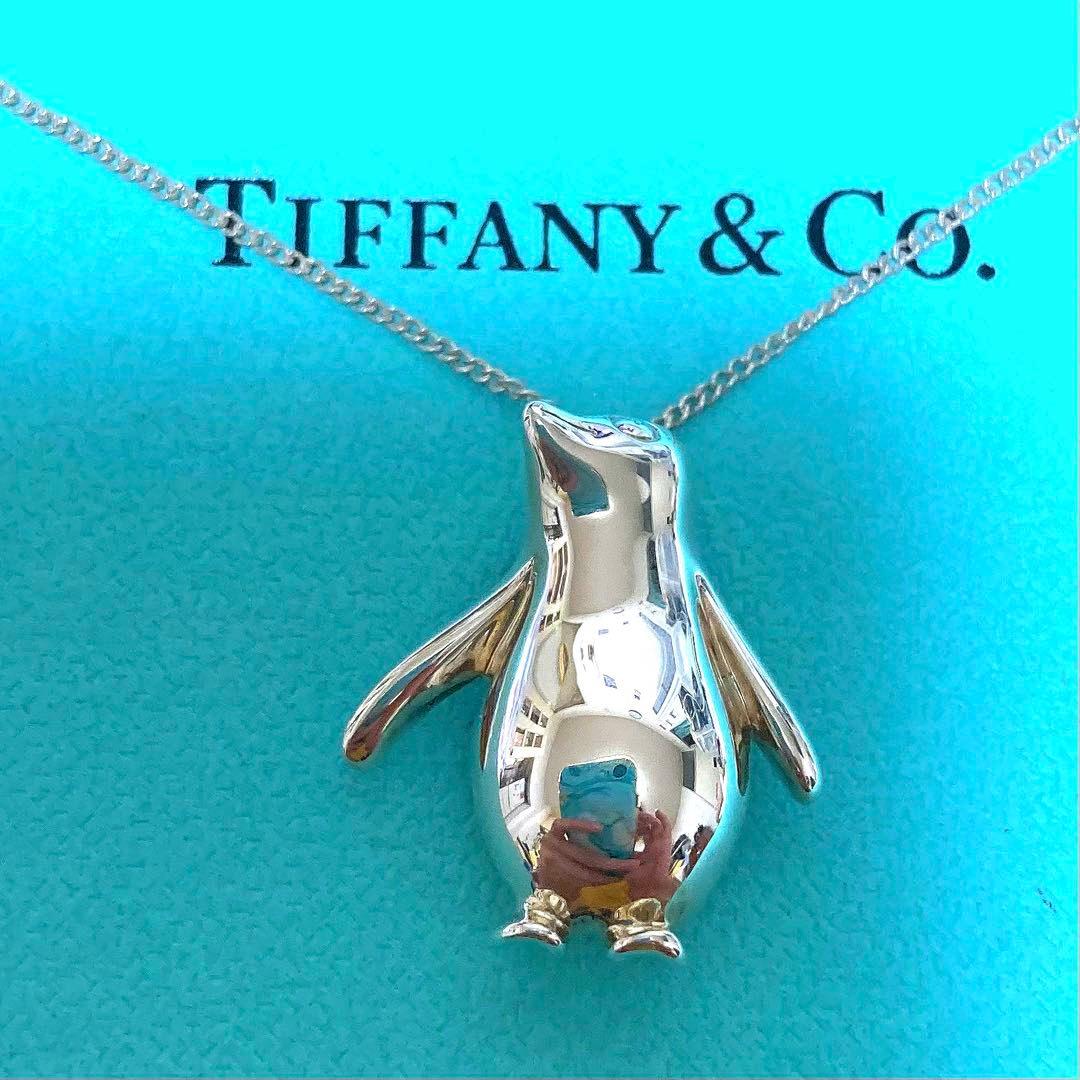 美品】Tiffany ティファニー 超希少 ペンギンネックレス シルバー925