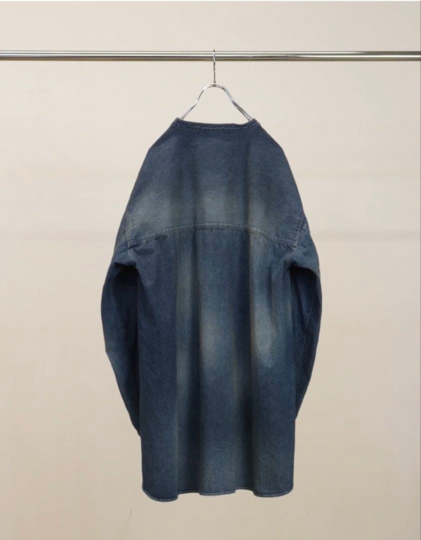 ANCELL 26ss DENIM BAND COLLAR SHIRTサイズ3 - メルカリ