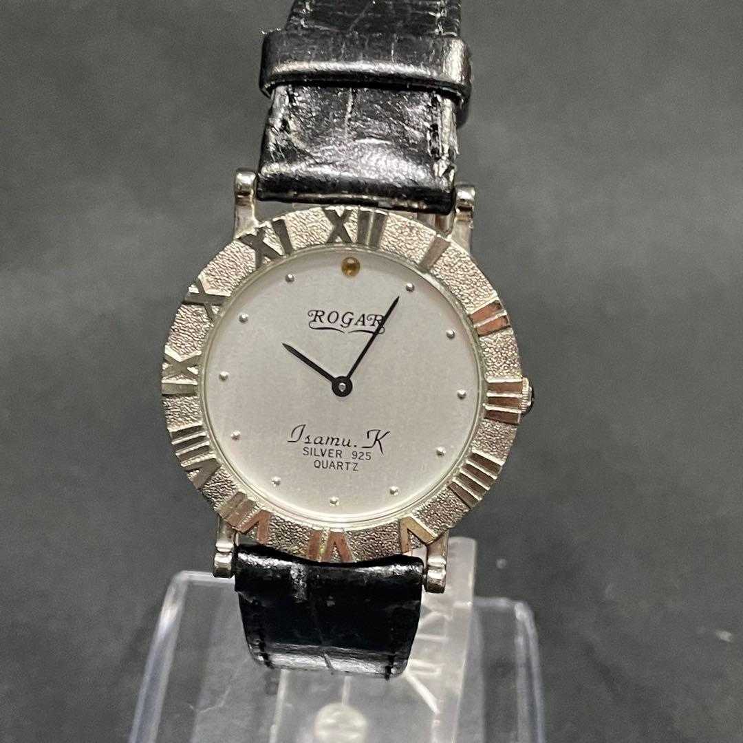 稼働品 ROGAR シルバー925 腕時計 クォーツ silver メンズ S115946819