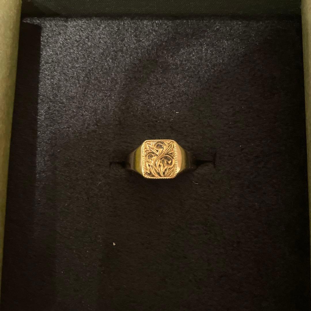 新品！ Tikashi K10 シグネットリング 唐草 - メルカリ