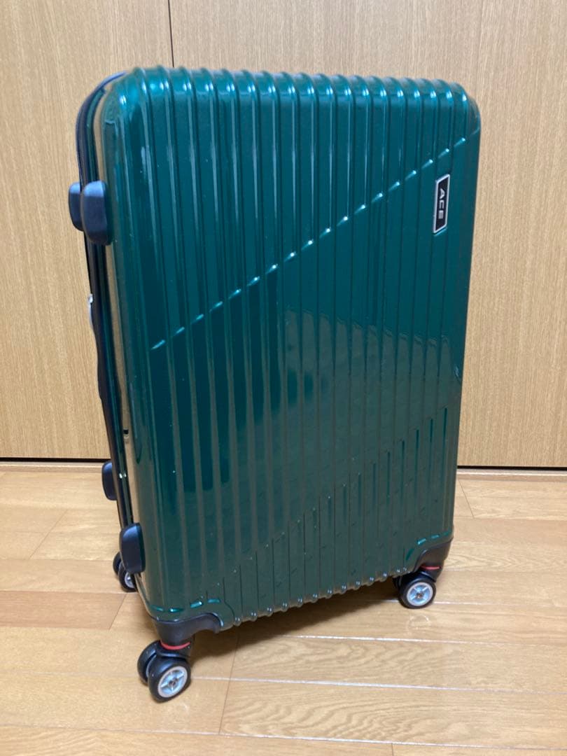 エース クレスタ ダークグリーン Mサイズ 64/70L Ace（エース） スーツケース クレスタ スーツケース 5〜7泊 64~70L
