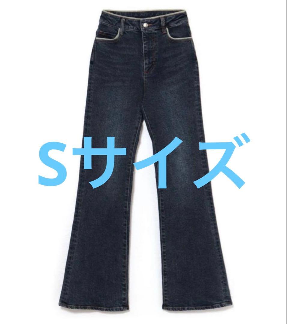 パンツ andmary heart stitch denim navy blue セール】【3サイズ展開】ハート刺しゅうデニムパンツ/ジーンズ（デニム