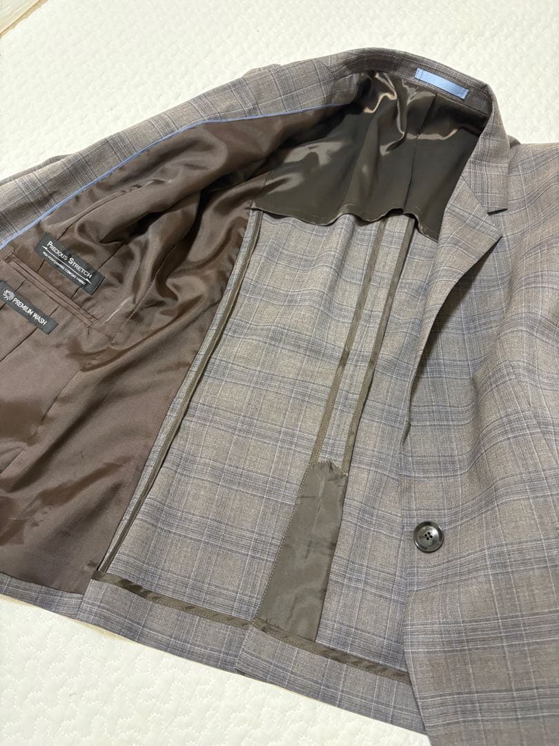 お値下げ不可⭐️AOKI LES MUES チェック柄スーツ LサイズAOKI（スーツ