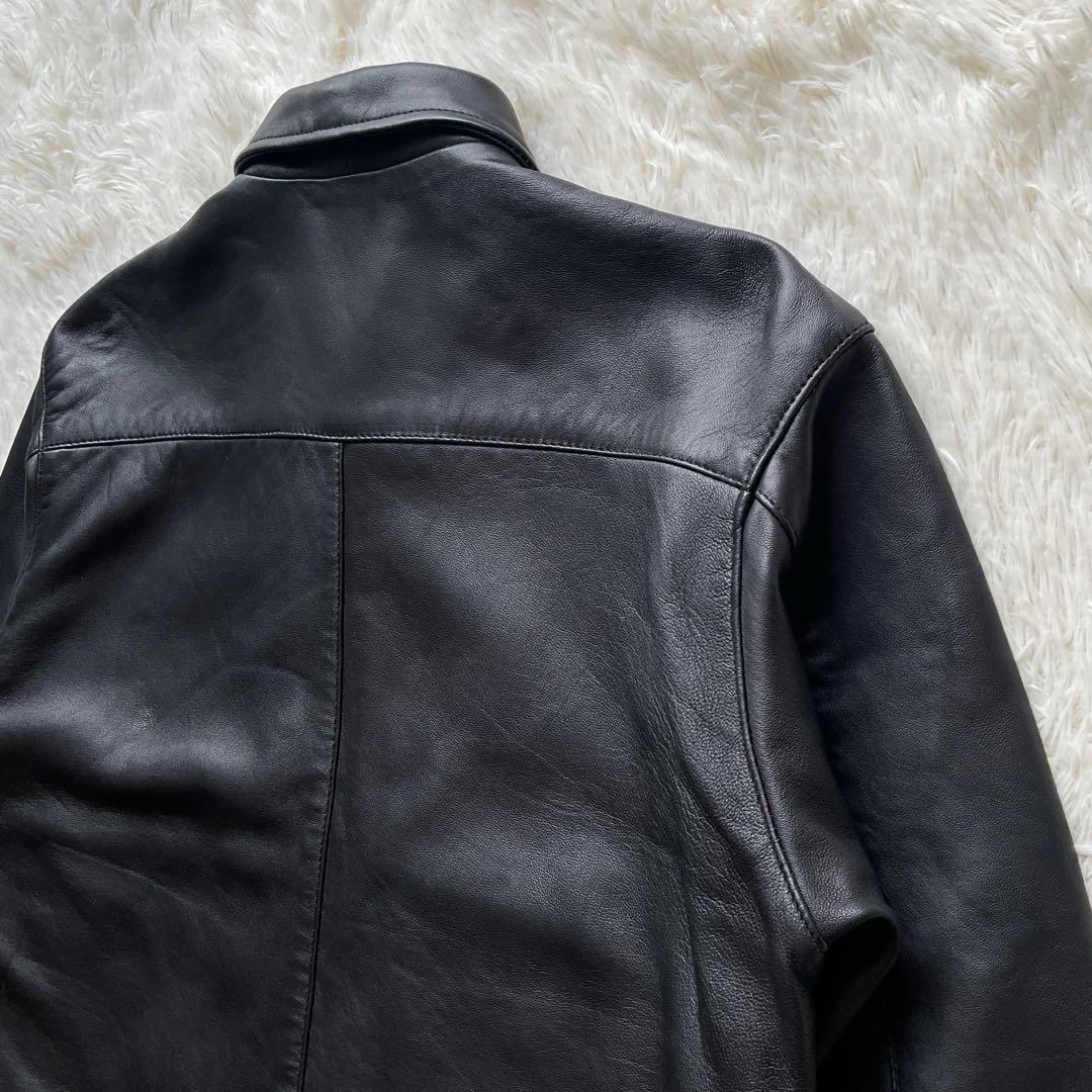 未使用✨ MR.OLIVE アンティーク ヘアーシープ レザー A-2 L 黒 - メルカリ