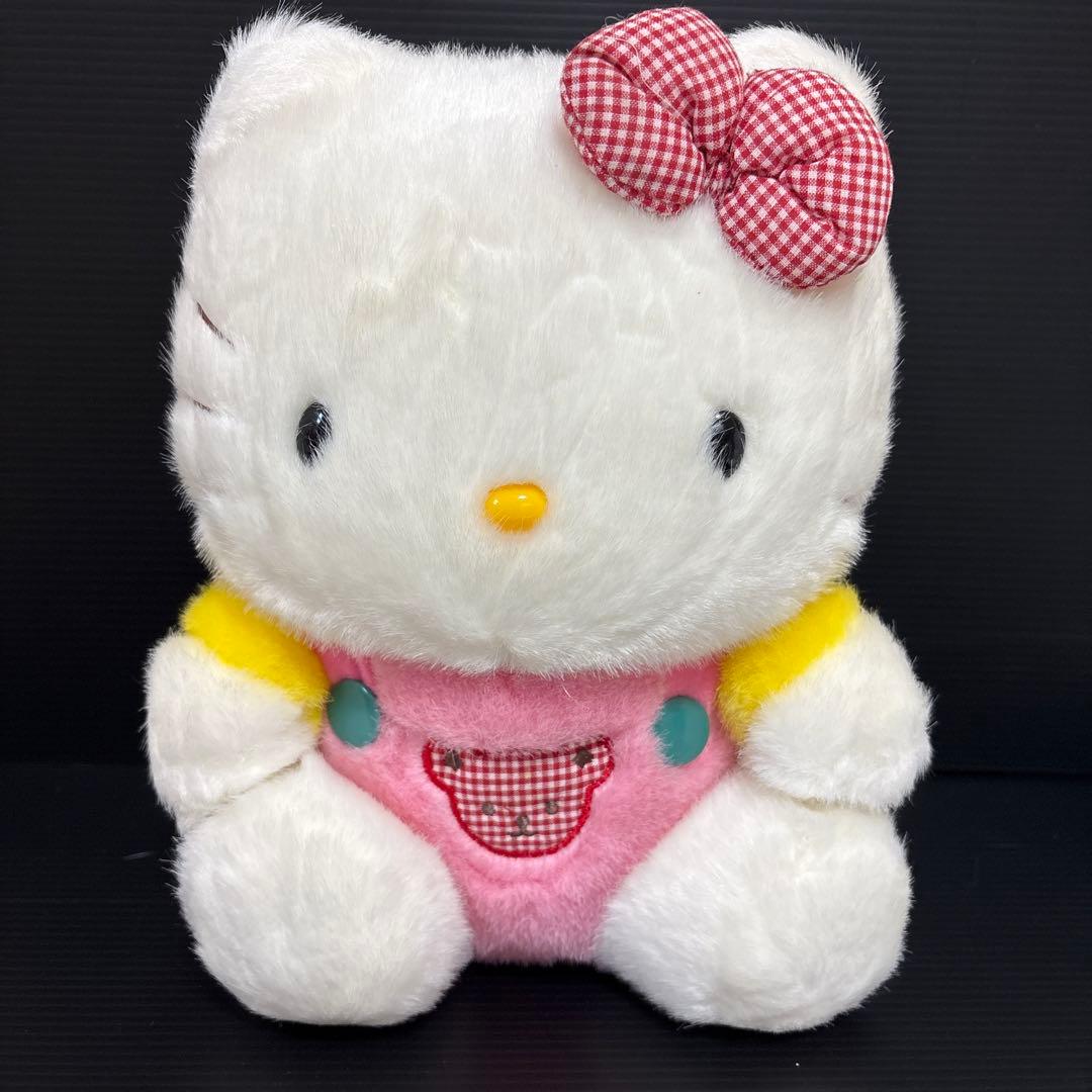 激レア❣️ 希少品 旧ロゴ ハローキティ ぬいぐるみ 1992 平成レトロ