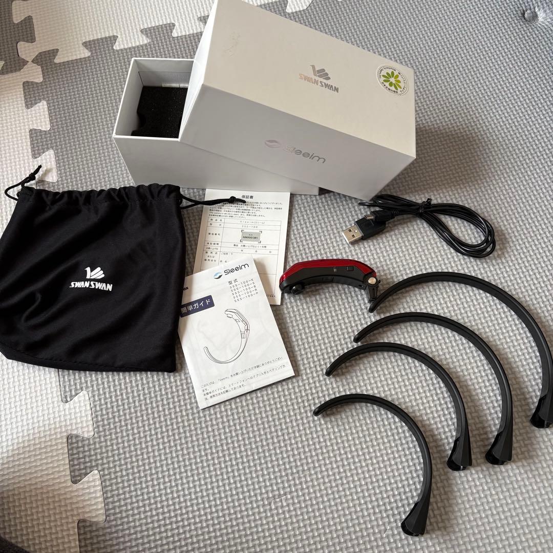 極美品 いびき対策グッズ Sleem(スリーム) レッド SWAN SWAN
