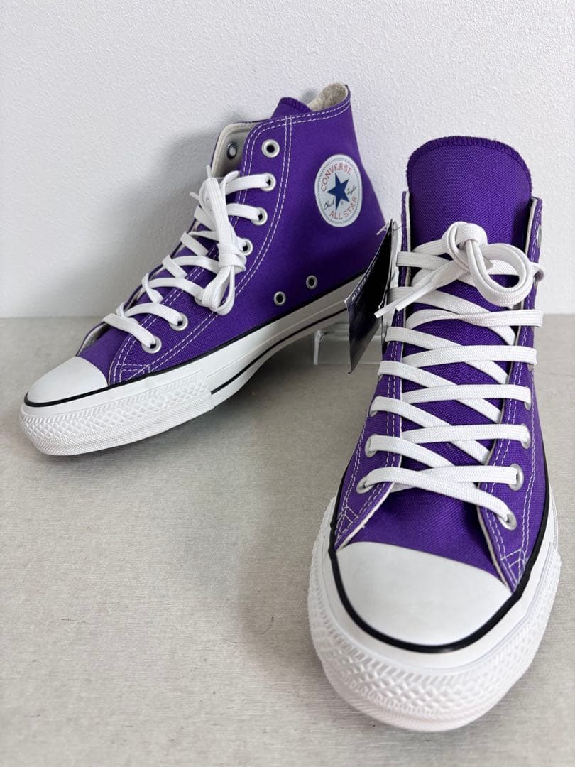 【未使用級】コンバース オールスター100 HI パープル 27.5cm タグ付