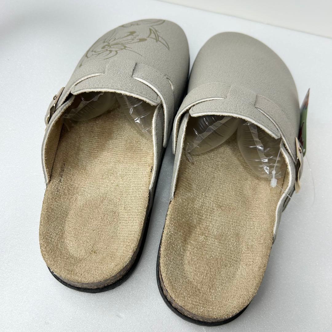 トムとジェリー サボ・クロッグサンダル グレー 23.5～26cm スエード