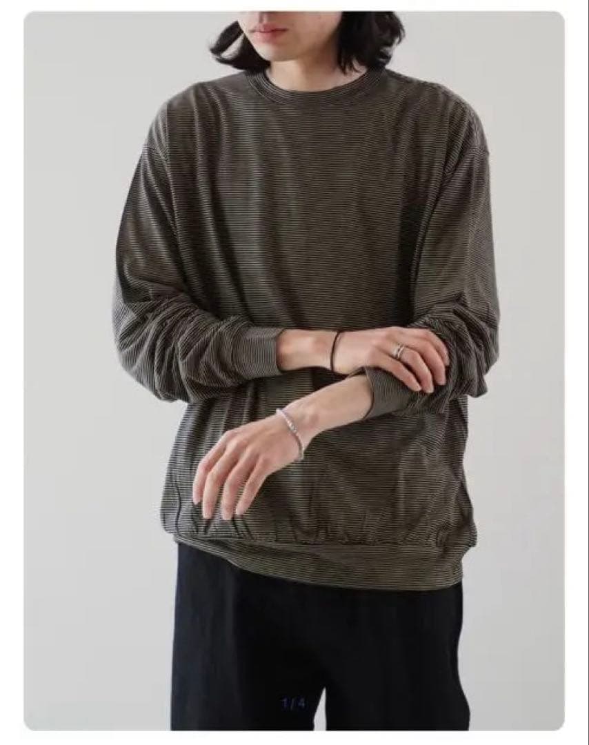 COMOLI　サマーウール 長袖クルー 2024ssサイズ3 COMOLI - COMOLI サマーウール長袖クルー size3の通販 by すなる's