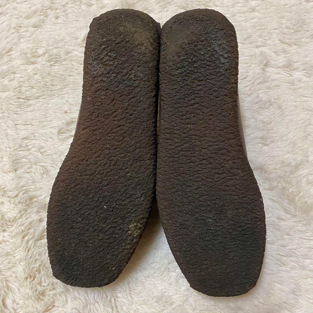 未使用級 クラークス ナタリー ダークブラウン クレープソール レザー