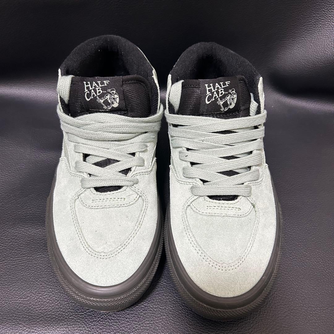 【一回のみ着用】ハーフキャブ　グレーオリーブ26.5 HALF CAB VANS 国内配送☆VANS☆スケート ハーフキャブ GRAY OLIVE (VANS/スニーカー