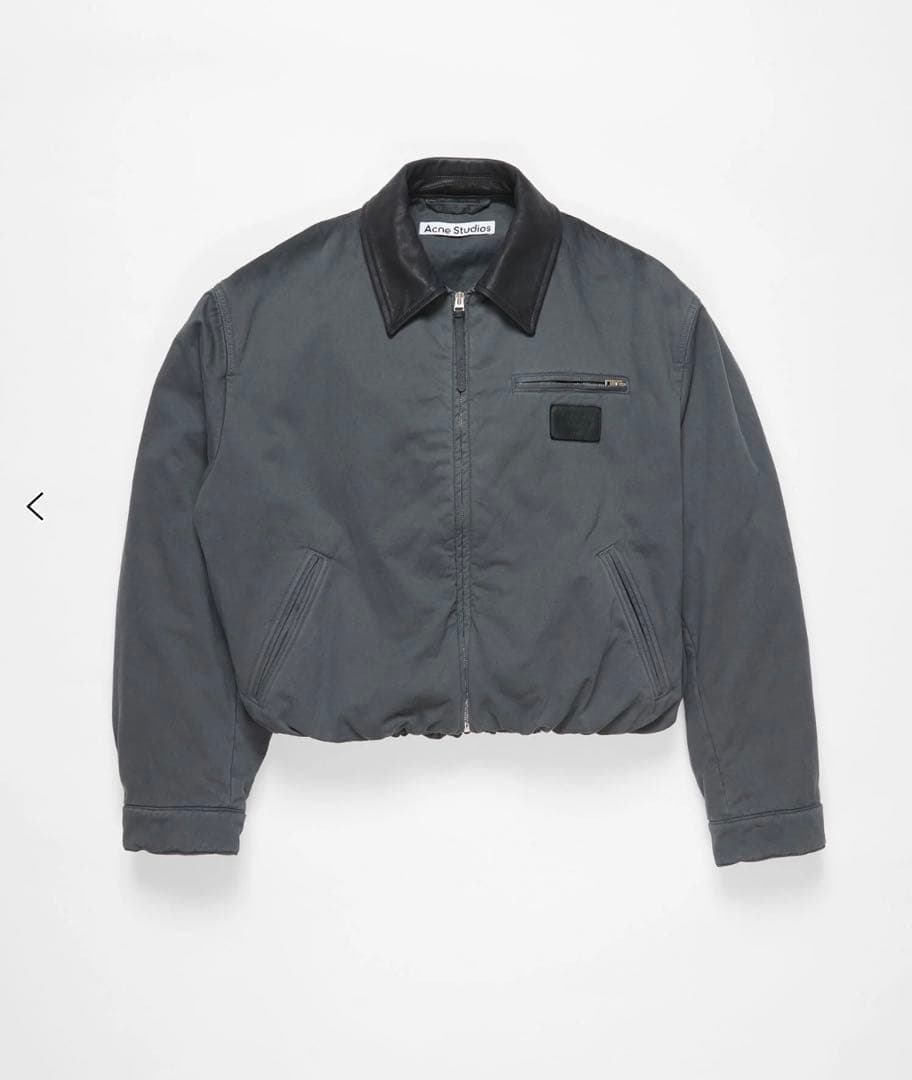 2024AW acne studios ボンバージャケット ブルゾン Acne Studios - ボンバージャケット ロゴグラム - ブラック