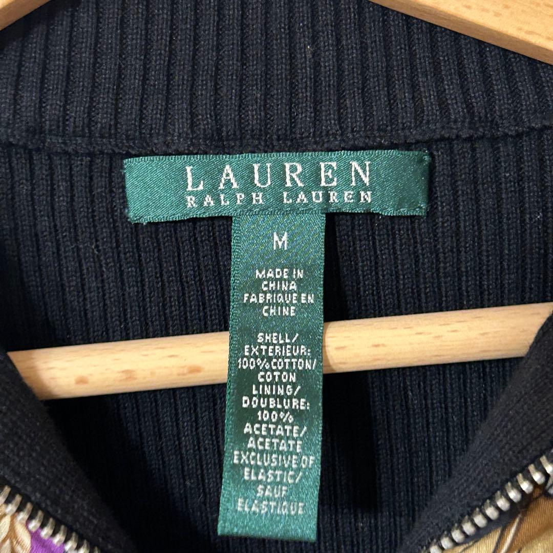 新品 ラルフローレン ニット ジップセーター ドライバーズニット 馬具