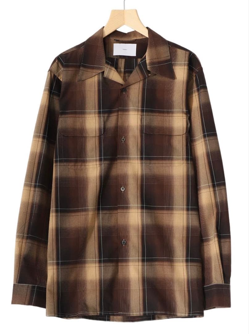 トップス SUGARHILL 2024 AW OMBRE PLAID OMBRE PLAID OPEN COLLAR BLOUSE | SUGARHILL(シュガーヒル