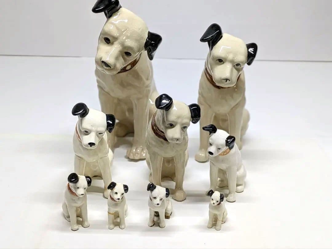 ビクター ニッパー 陶器製置物セット 9体 Amazon.co.jp: ビクター ニッパー 陶器置物 21cm / VICTOR NIPPER 品