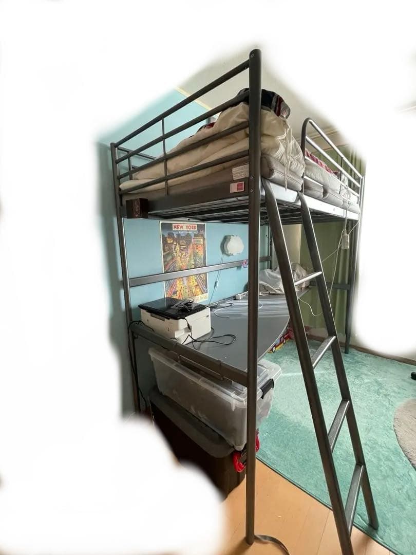IKEAロフトベッド&勉強机直接引き渡し限定 - メルカリ