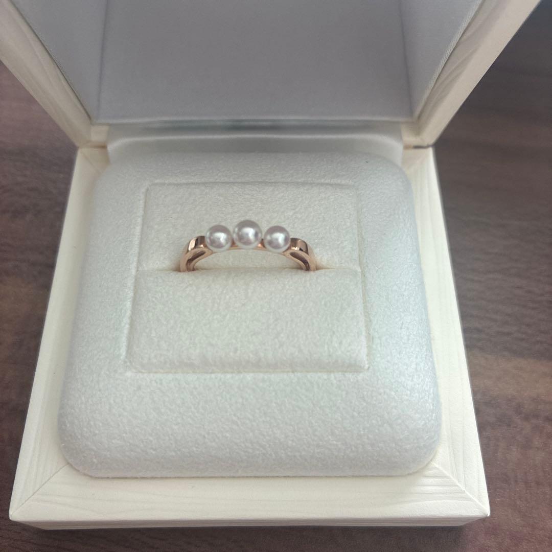 ミキモト ベビーパールリング 13号 ピンクゴールド - メルカリ