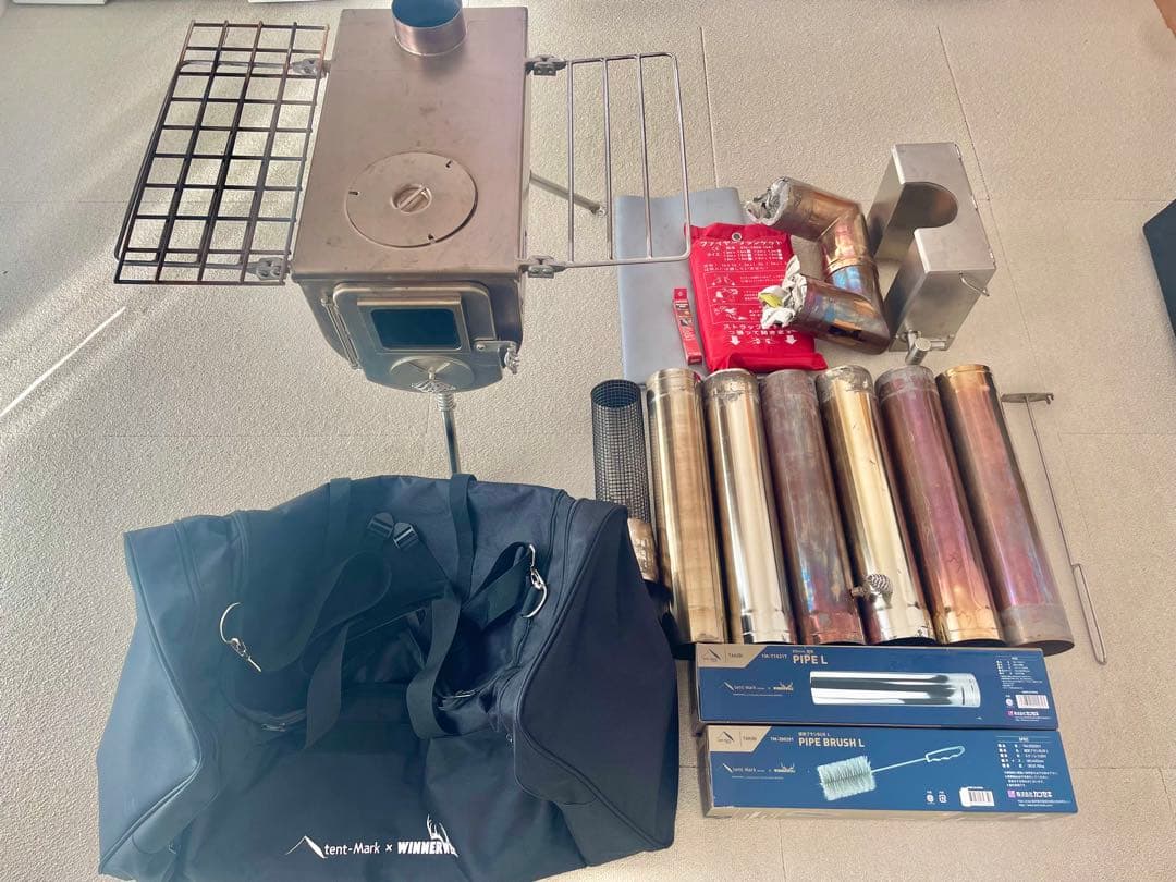 【全セット】 テンマクデザイン　ウィンナーウェル　ウッドストーブ L　薪ストーブ まさかの5面ガラス！ テンマクの新作薪ストは、焚き火キブンを堪能