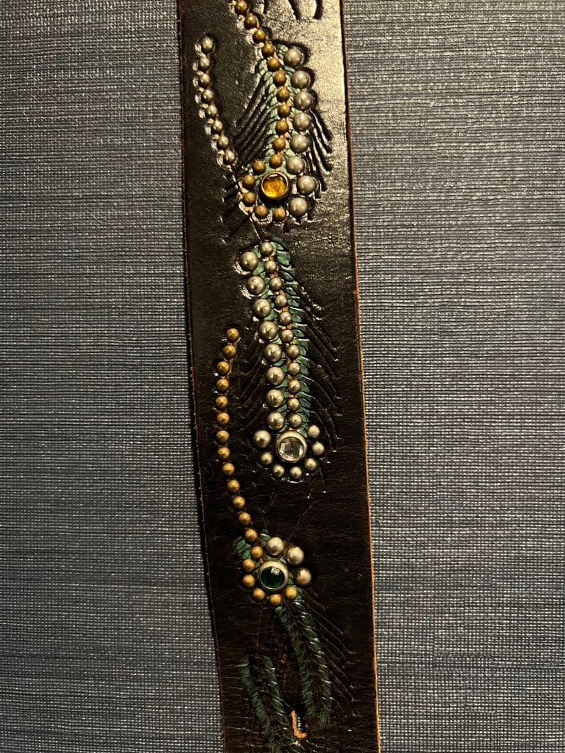 激レア】 HTCスタッズベルト 34インチ フェザー エンボス ブラック