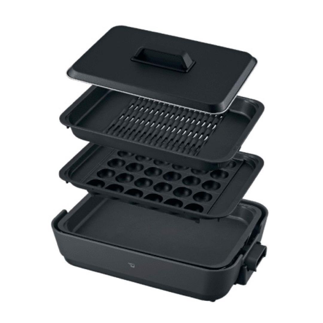 【新品未開封】象印マホービン ホットプレート 3枚タイプ チャコール Amazon | 象印マホービン ホットプレート やきやき 3枚タイプ 深型