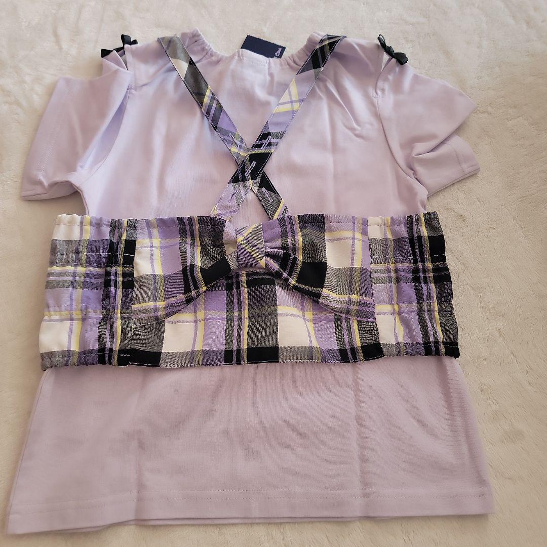 新品未使用《3点セット》アナスイミニ　ビスチェ付きセットアップ 130センチ