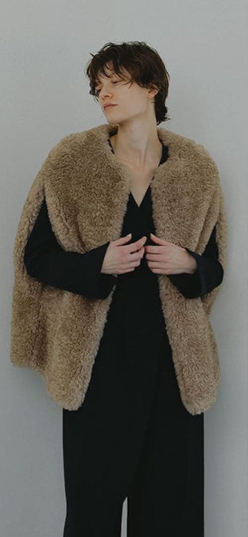 n.　Etretokyo SANTEエコファーポンチョコート SANTEエコファーポンチョコート(F BEIGE): アウター │ ETRE TOKYO