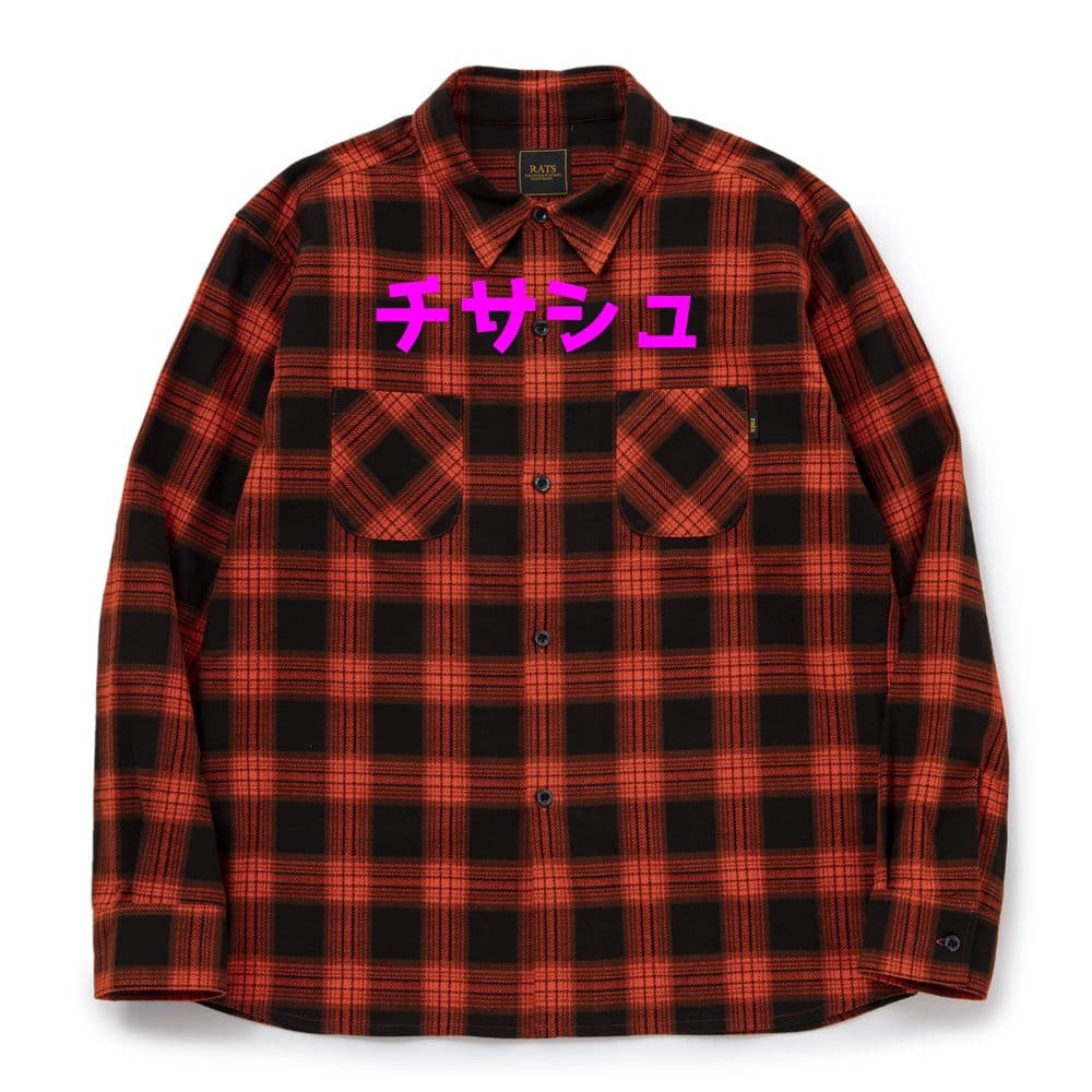 長瀬智也 私物 RATS PRINT FLANNEL チェックシャツ ラッツ M - メルカリ