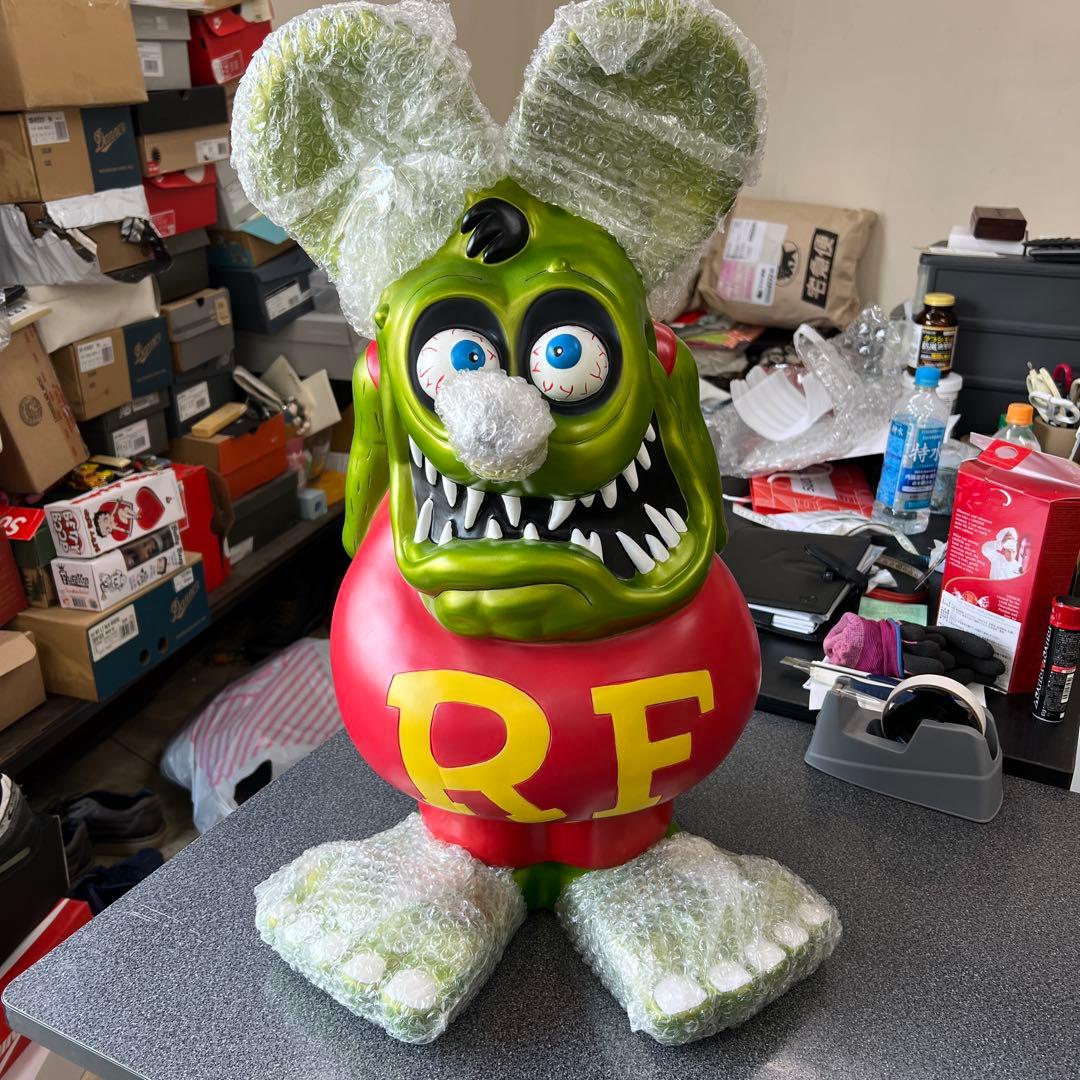 未展示品超希少限定カラーラットフィンクビックバンクメタリックグリーン 楽天市場】ラットフィンク ジャンボ コインバンク メタリック グリーン