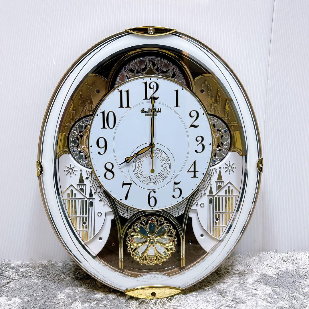 rhythm リズム カラクリ時計 壁掛け時計 4MN509RH 廃盤品 からくり時計 壁掛け時計 スモールワールド ノエルM 4MN513RH23 リズム