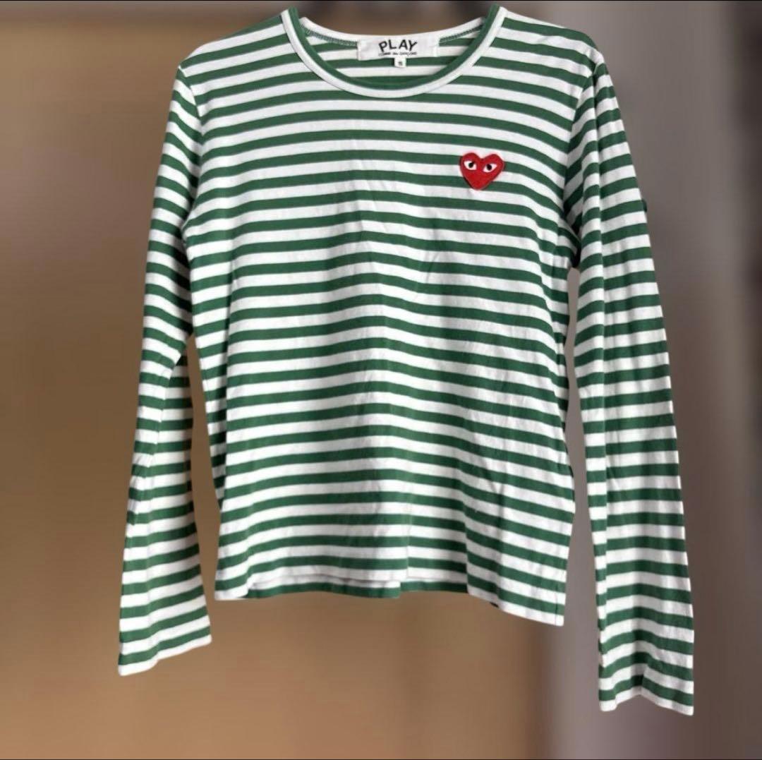 PLAY COMME des GARÇONS ストライプロンT XS - メルカリ