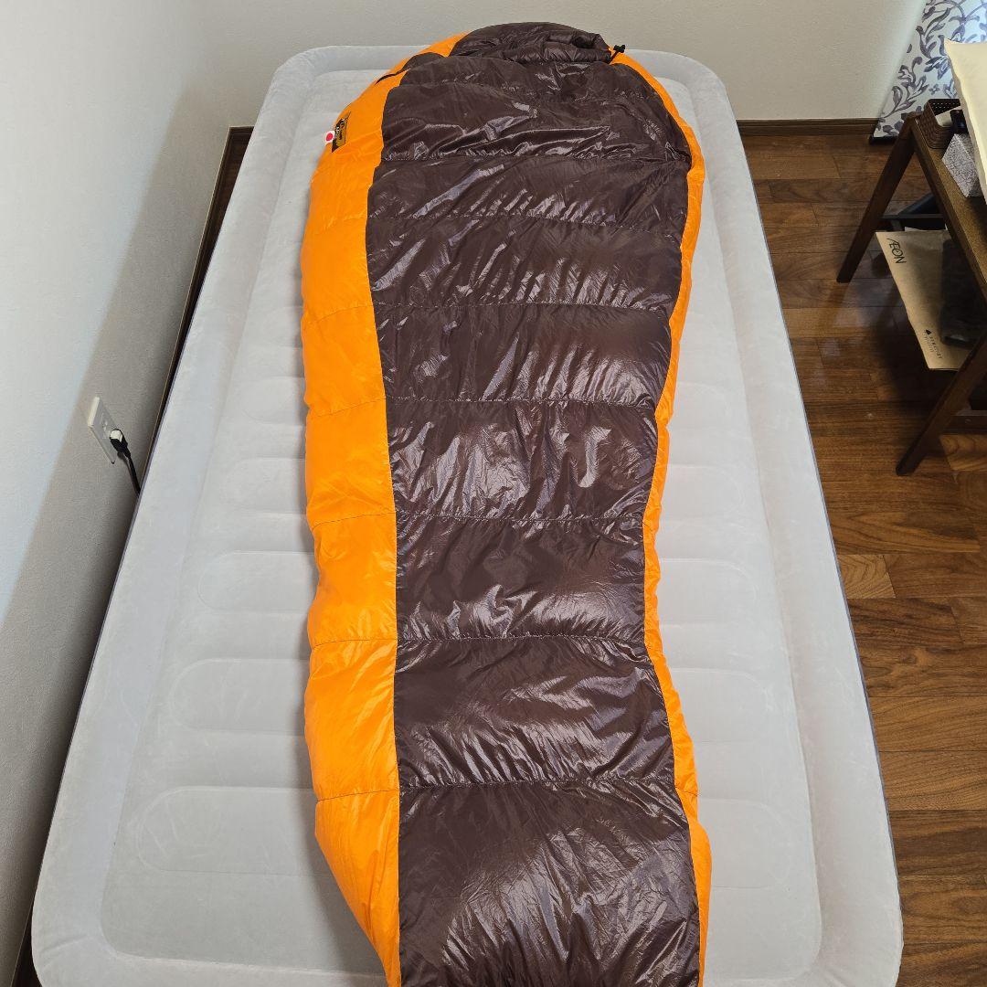ナンガ　FD-camp 　UDD380 NANGA（ナンガ）×FD-campコラボ シュラフ 『オレンジ・ブラウン』別注