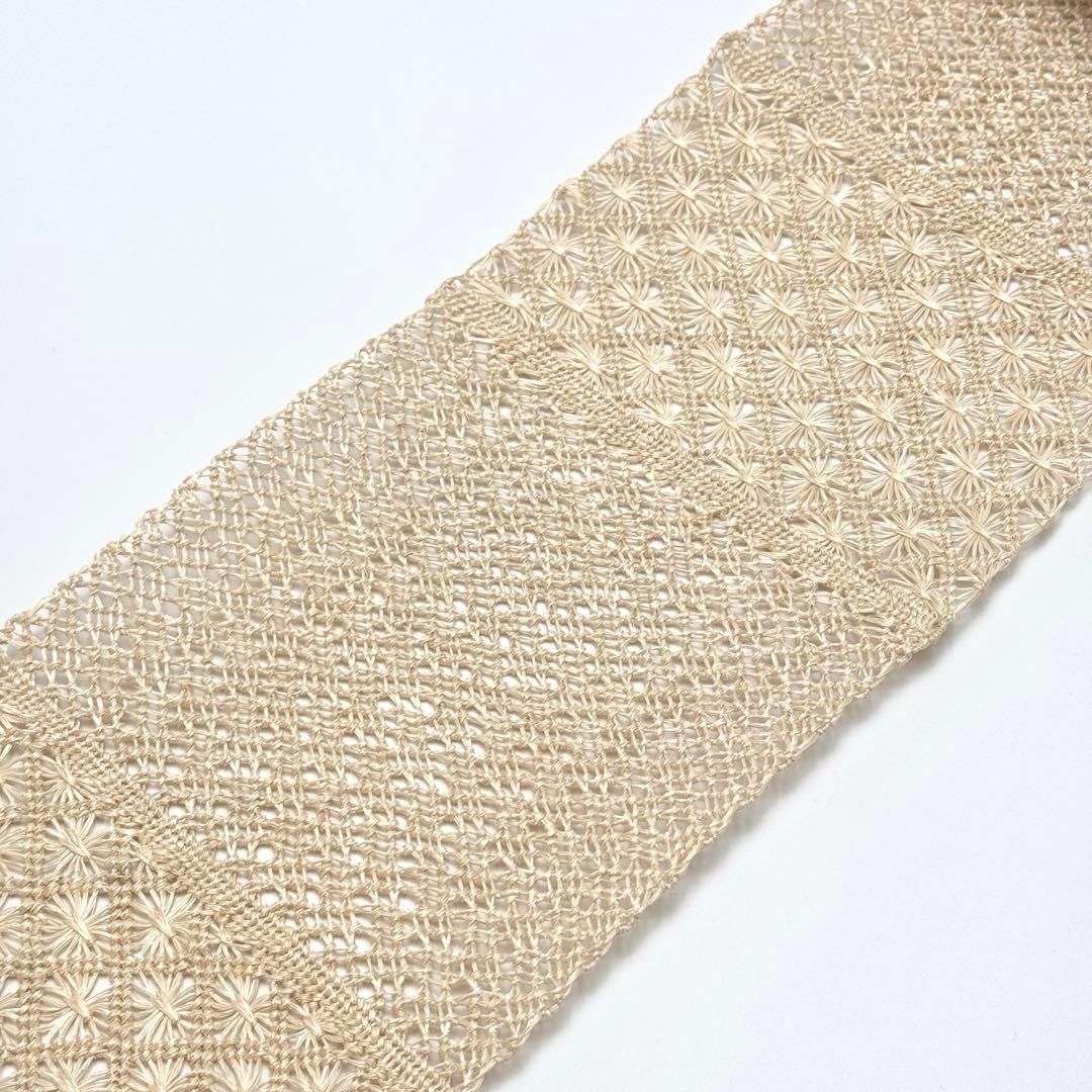 アバカ 半幅帯 M+abaca 網代に花繋ぎ 夏単衣 6542 - メルカリ